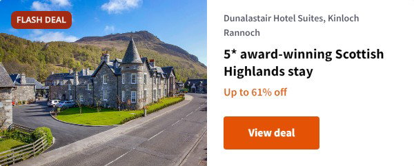 5* award-winning Scottish Highlands stay