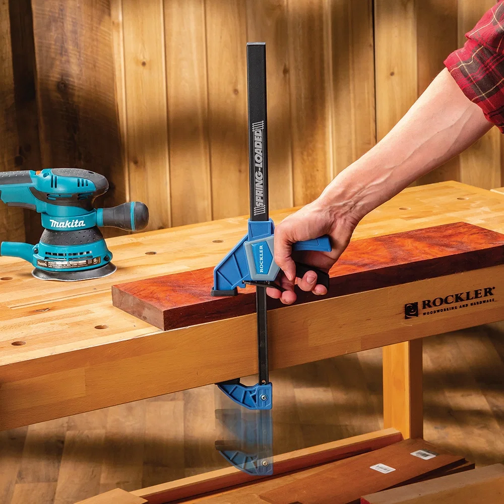 10'' Rockler Medium-Duty Spring-Loaded One-Handed Bar Clamp