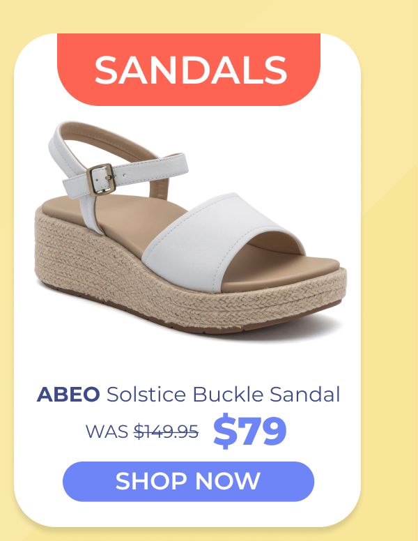 ABEO Solstice Buckle Sandal