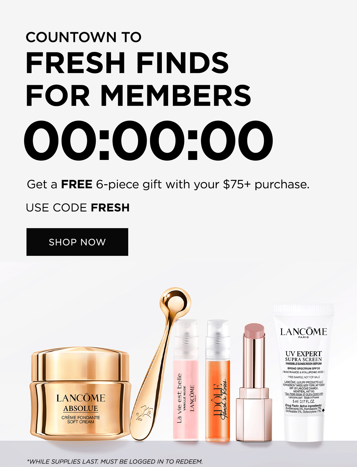 COUNTOWN TO FRESH FINDS FOR MEMBERS