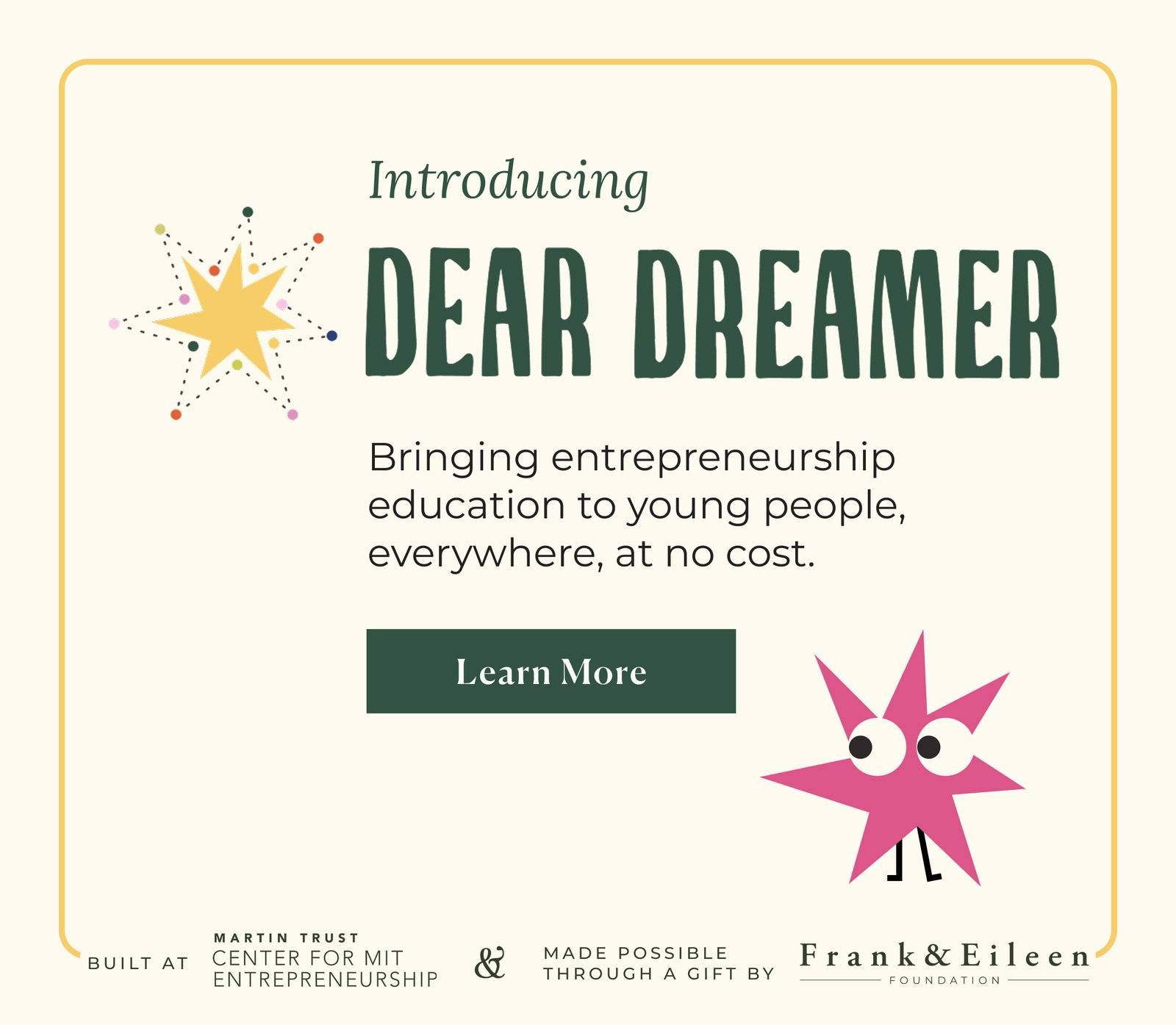 Dear Dreamer Banner