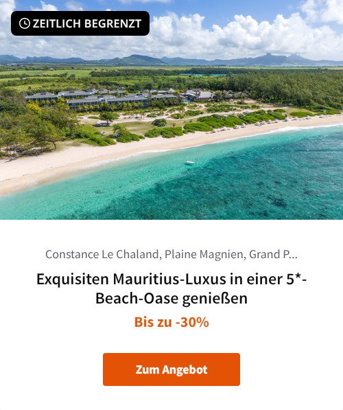 Exquisiten Mauritius-Luxus in einer 5*-Beach-Oase genießen