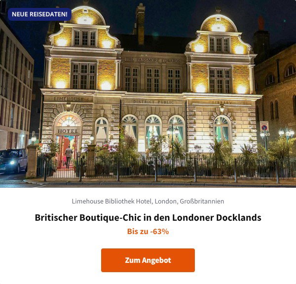 Britischer Boutique-Chic in den Londoner Docklands