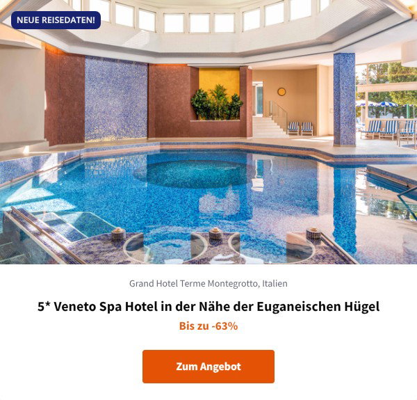 5* Veneto Spa Hotel in der Nähe der Euganeischen Hügel