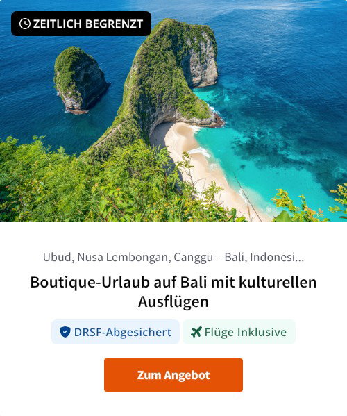 Boutique-Urlaub auf Bali mit kulturellen Ausflügen
