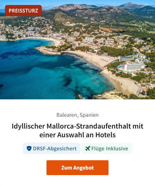 Idyllischer Mallorca-Strandaufenthalt mit einer Auswahl an Hotels