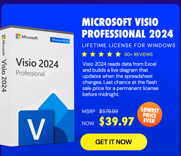 Microsoft Visio Professional 2024: Lifetime License for Windows