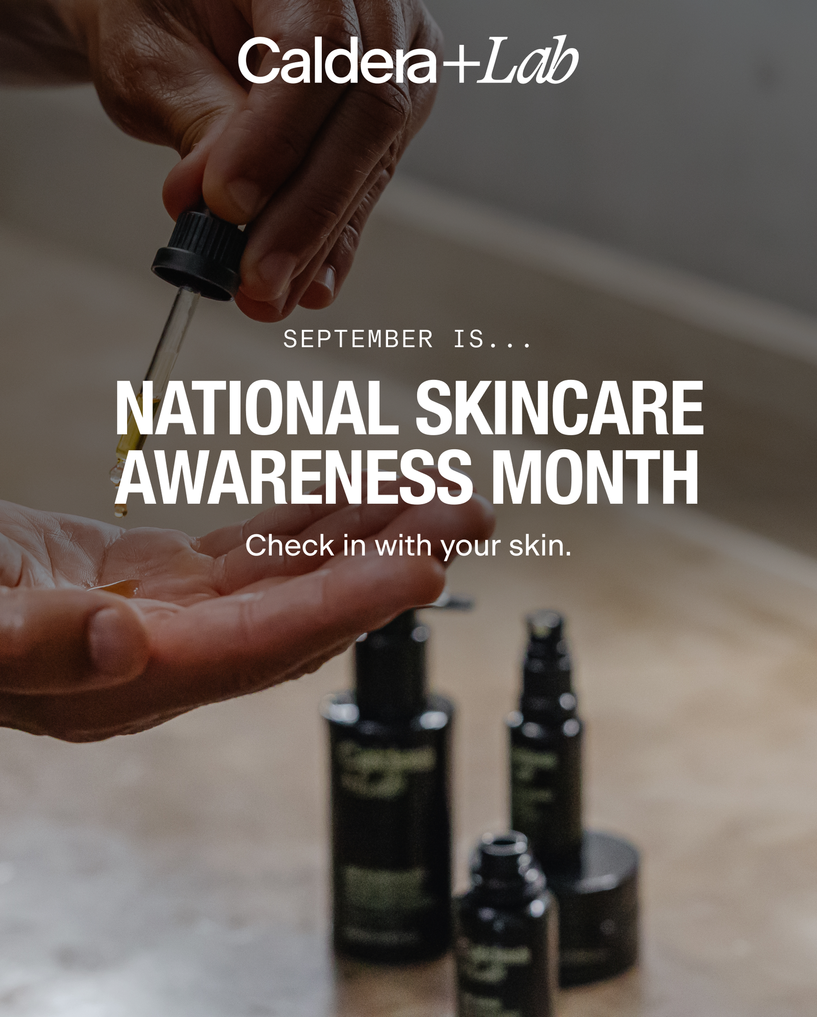 SEPTEMBER IS... NATIONAL SKINCARE AWARENESS MONTH | Check in with your skin.