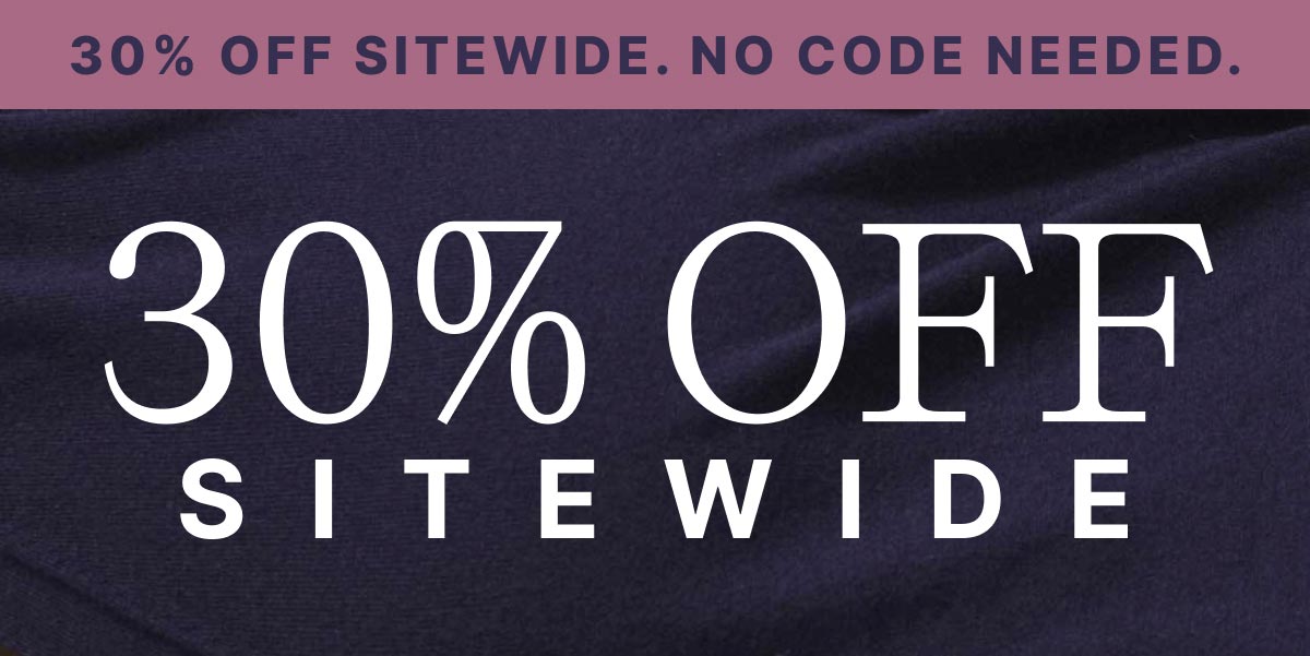 30% OFF Sitewide