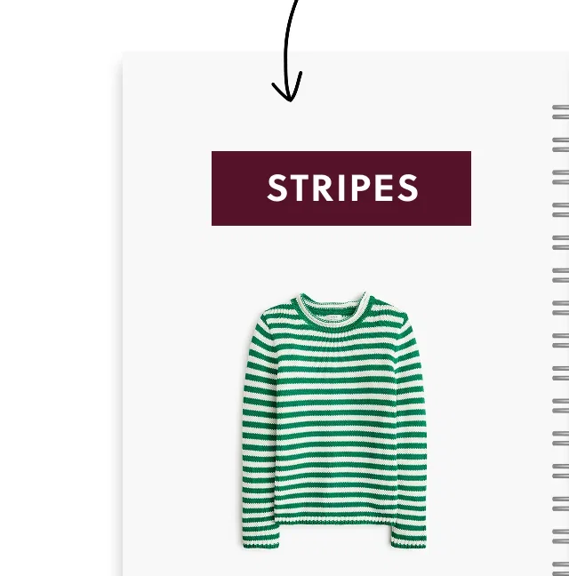 Classic mockneck sweater in Festive Green Ivory Str