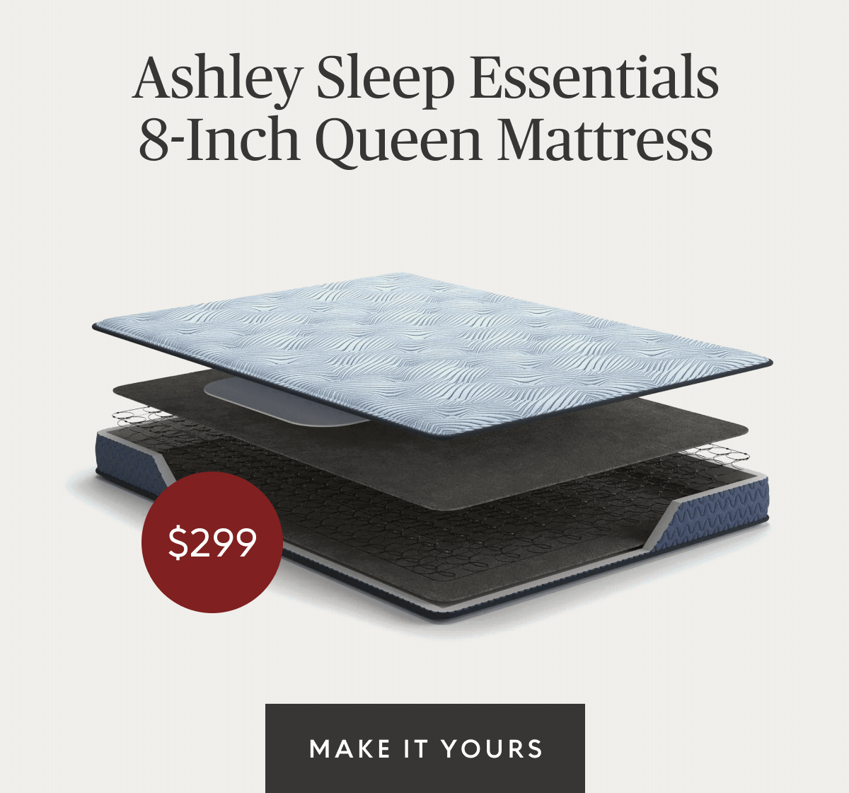 Ashley Sleep Essentials 8 Inch Queen Mattress