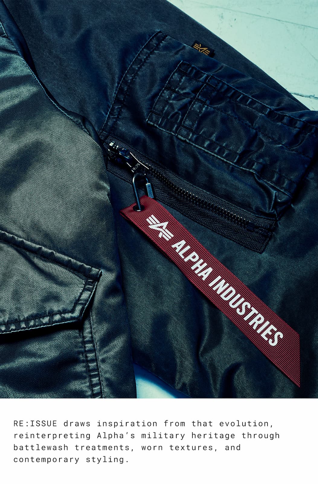 alpha industries Fall Winter 2026 first collection launch, Re:Issue