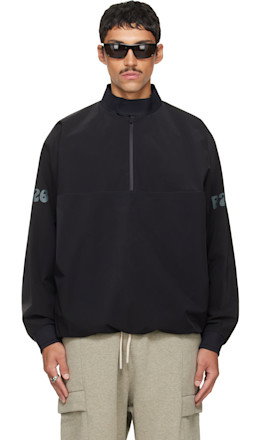 Black Half Zip Track Jacket