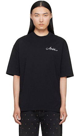 Black MA Quad Checkerboard Oversized T-shirt