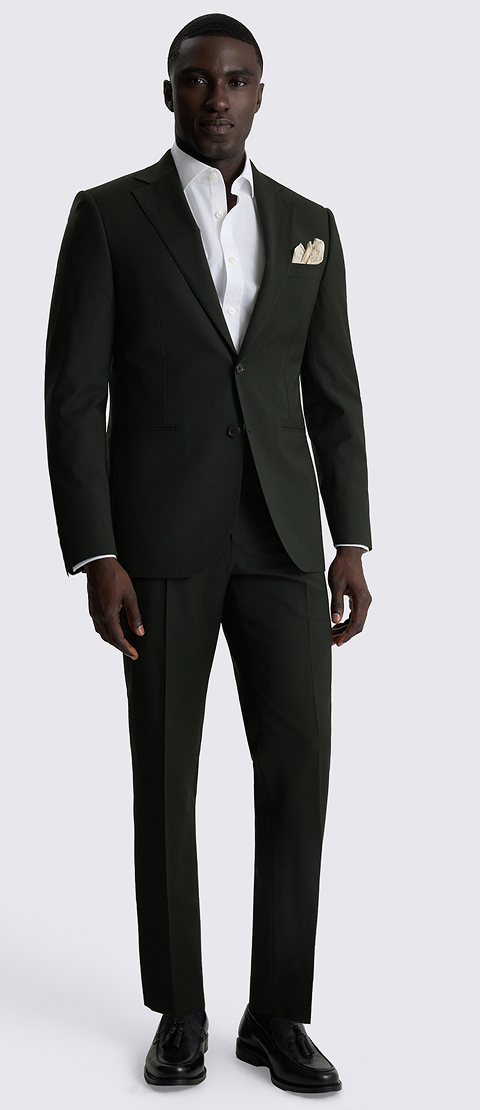 Tailored Performance Dark Green Suit