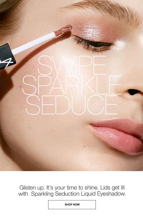 Glisten up. It’s your time to shine. Lids get lit with Sparkling Seduction Liquid Eyeshadow.