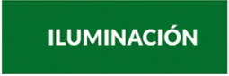 Green rectangular sign with white text 'ILUMINACIÓN' indicating lighting