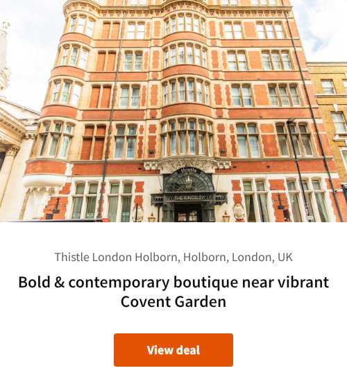 Bold &amp; contemporary boutique near vibrant Covent Garden