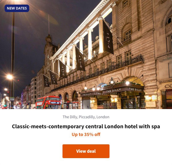 Classic-meets-contemporary central London hotel with spa