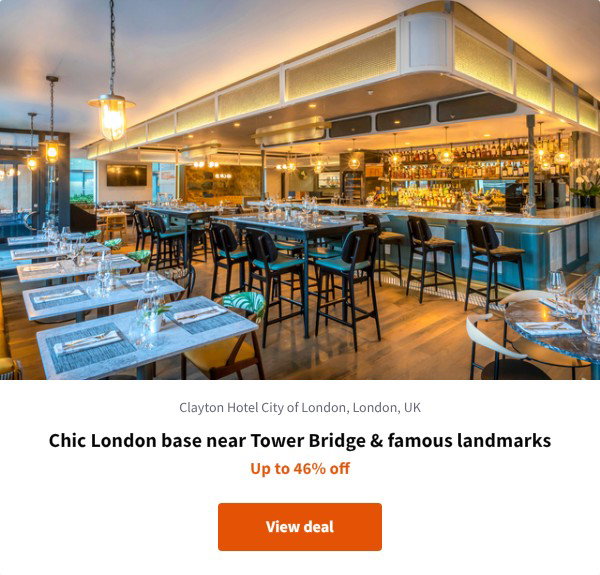 Chic London base near Tower Bridge & famous landmarks
