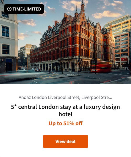 5* central London stay at a luxury design hotel