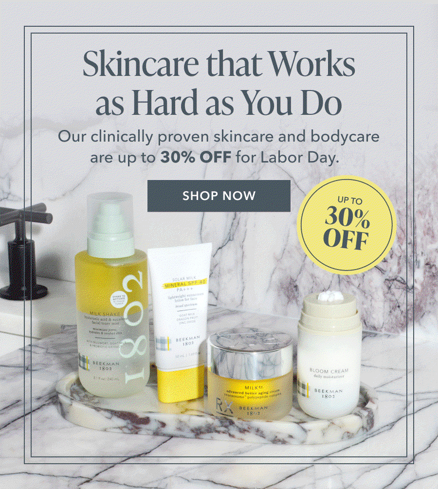 Skincare that Works as Hard as You Do | Up to 30% off
