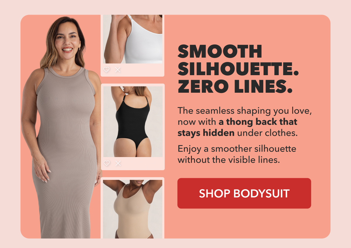 Shapermint Essentials All Day Every Day Scoop Neck Thong Bodysuit