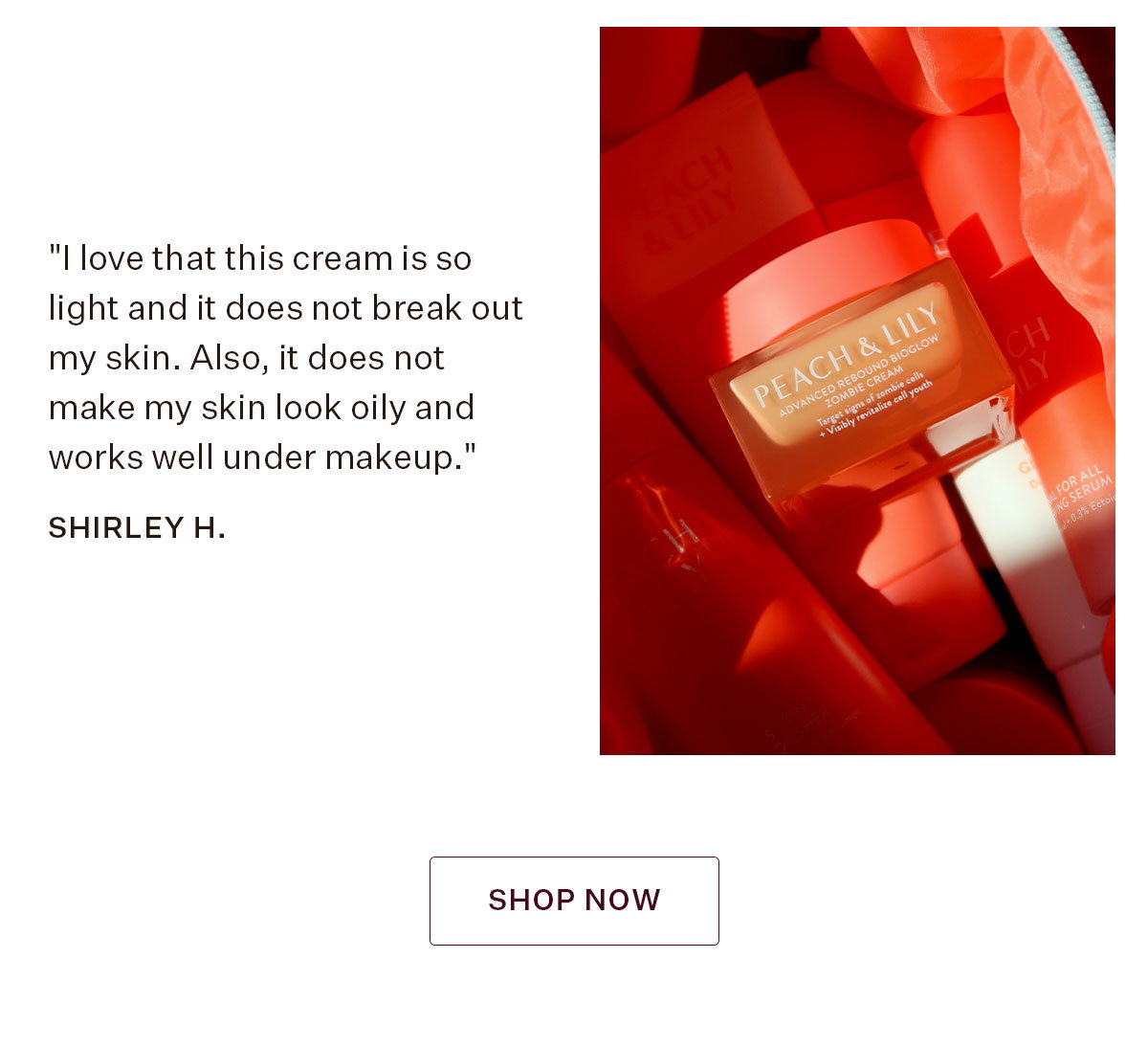 It's Official: Peaches Love  Advanced Rebound Bioglow Zombie Cream™