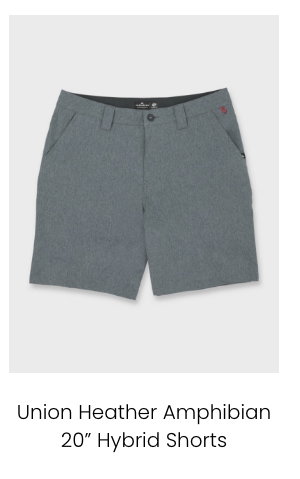 Union Heather Amphibian 20" Hybrid Shorts
