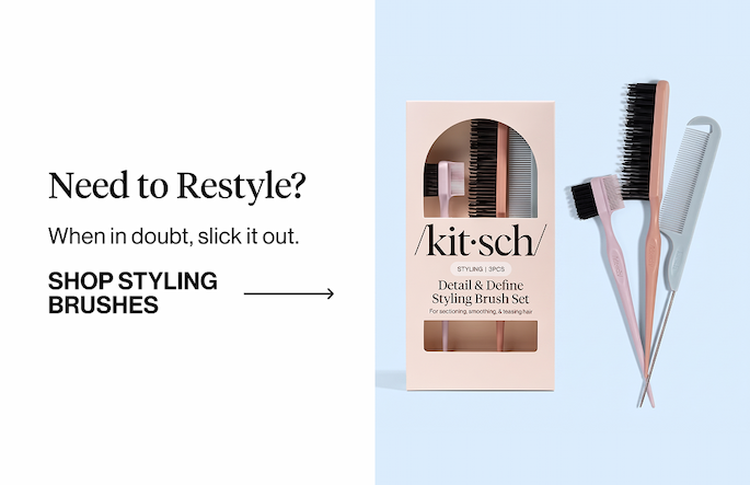 Subheadline: NEED TO RESTYLE?  Body: When in doubt, slick it out. 