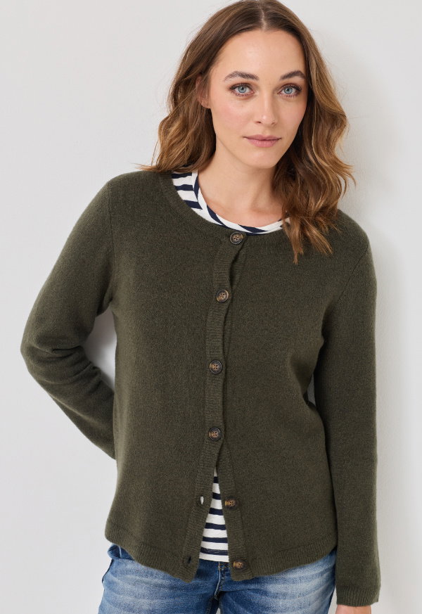 Softe Strickjacke mit Knopfleiste