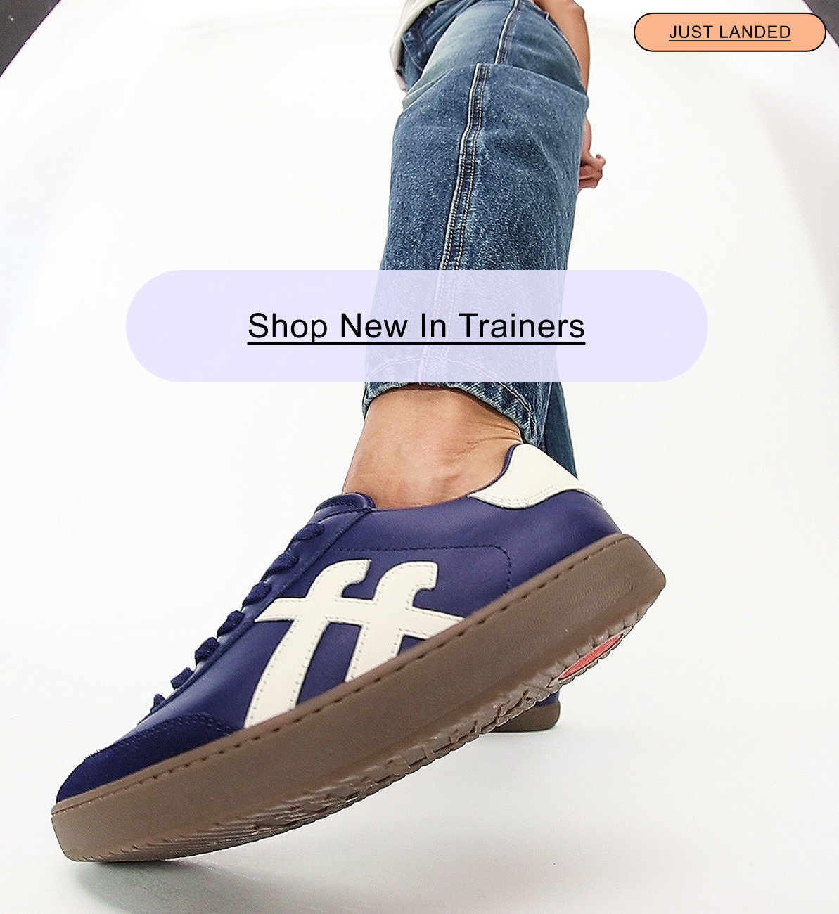 THE DASH FF T-Toe Leather Trainers