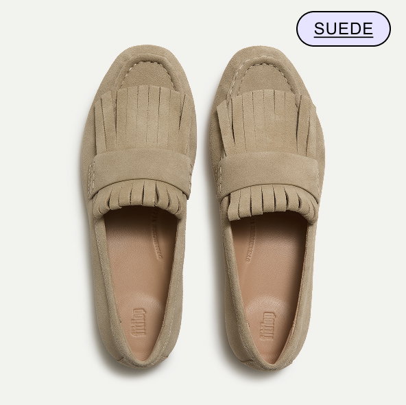 DELICATO Suede Loafers - Cappiccino
