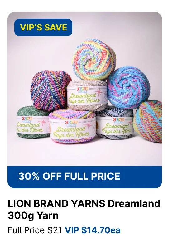 VIP 30%off Lion Brand Yarns Dreamland 300g Yarn