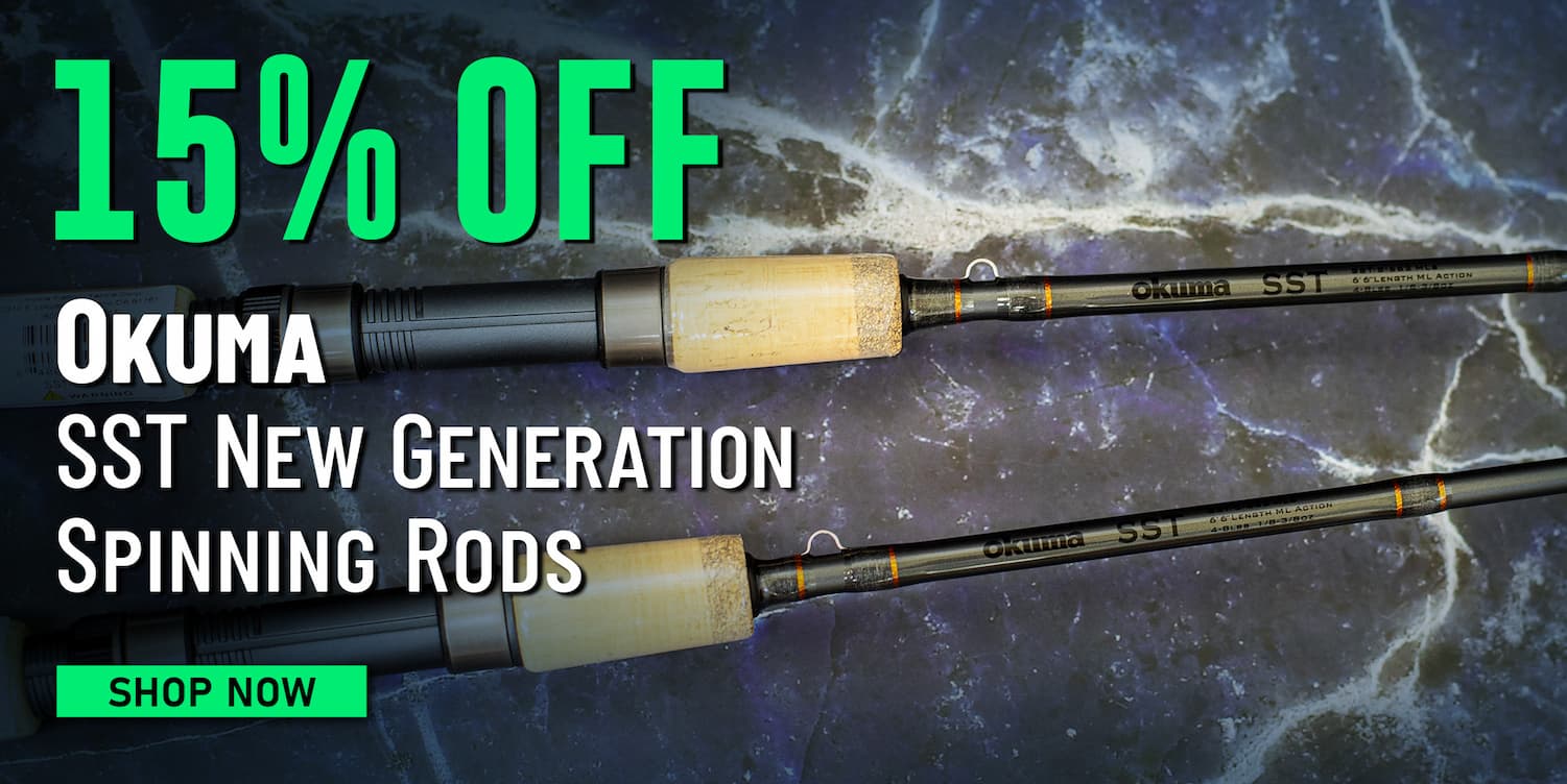 15% Off Okuma SST New Generation Spinning Rods Shop Now