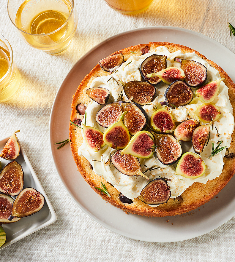 Ricotta Rosemary Fig Cake