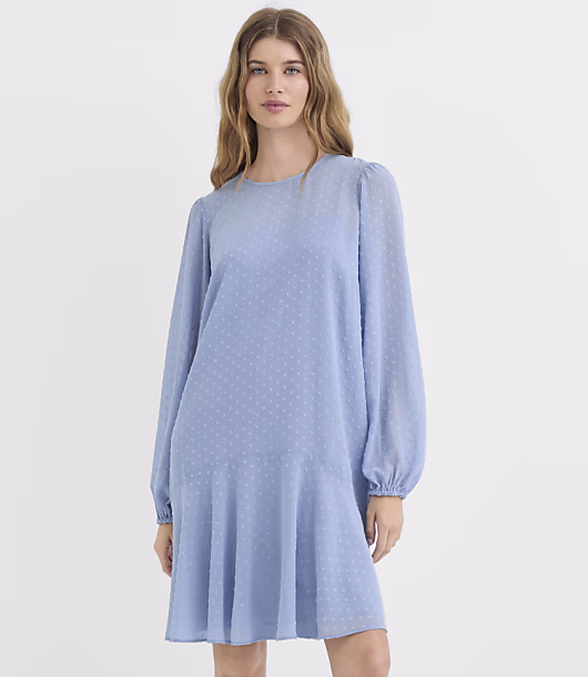 Petite Heart Clip Mini Flounce Dress