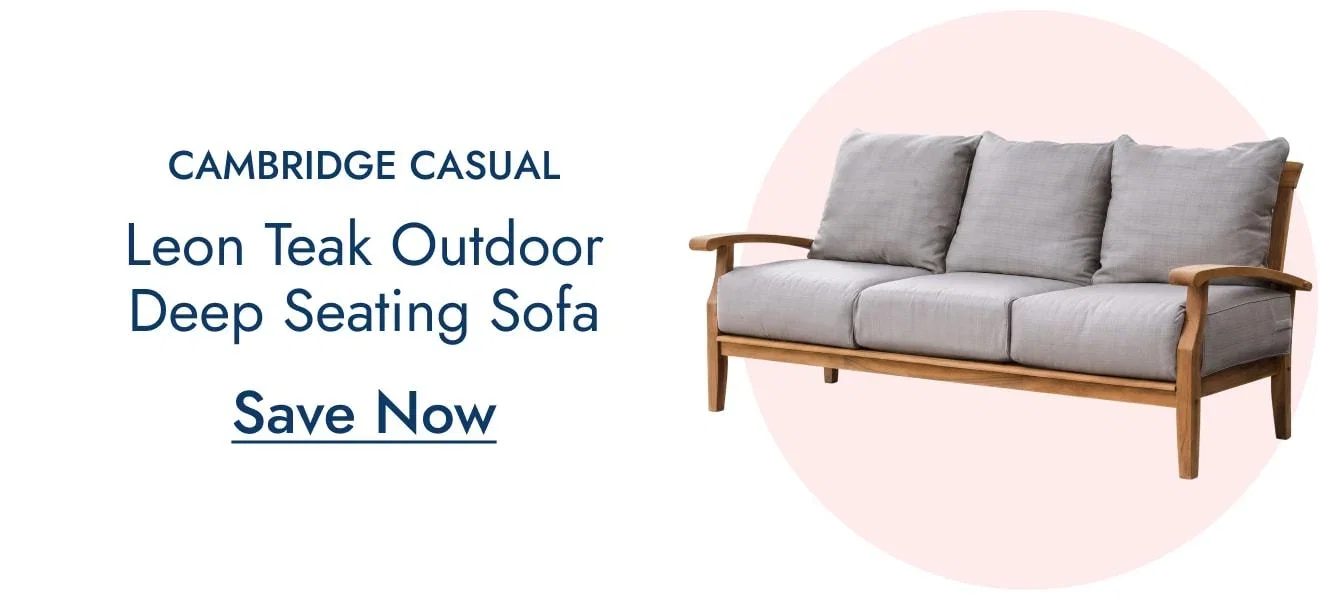 Cambridge Casual Leon Teak Outdoor Sofa