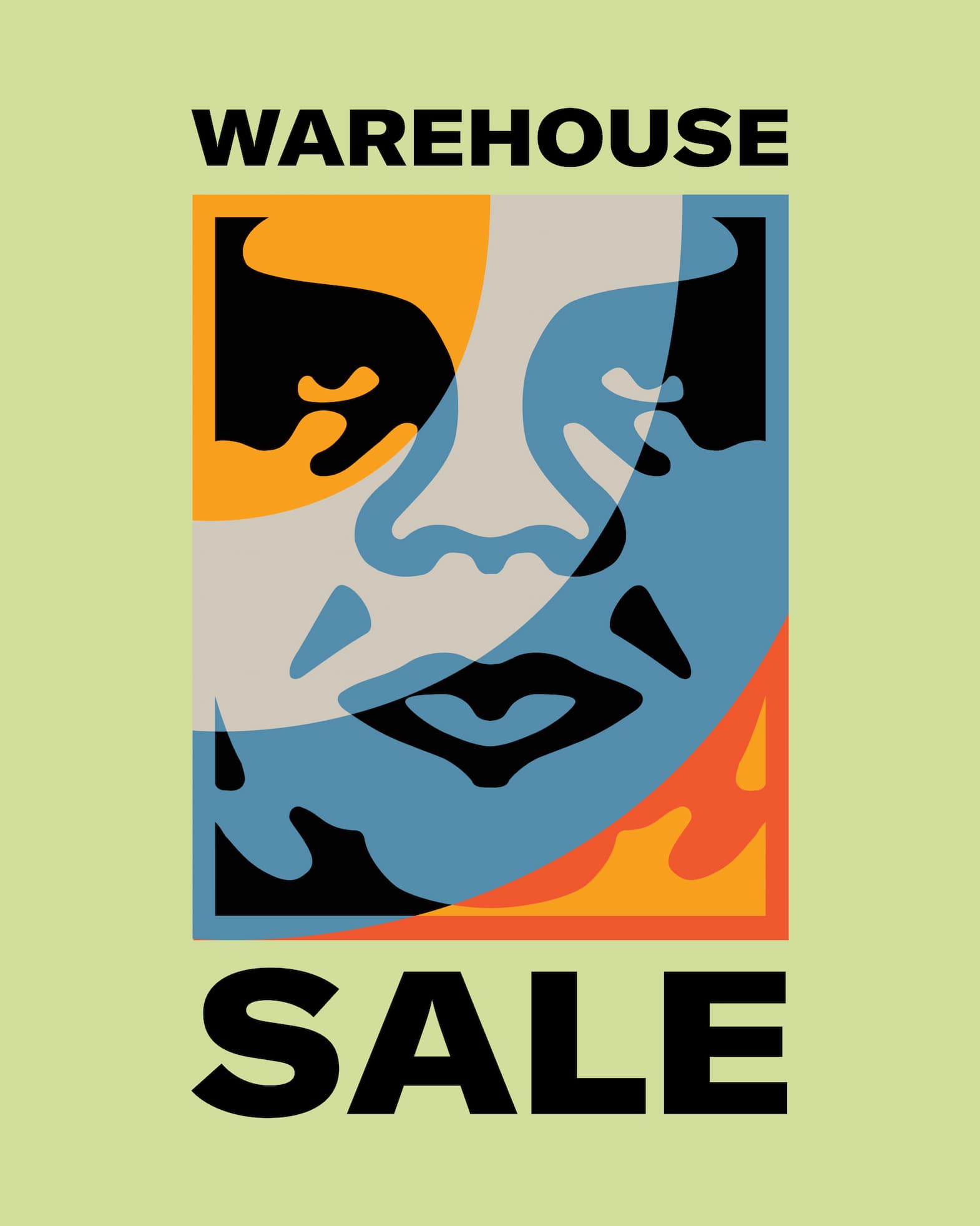 Warehouse sale announcement 