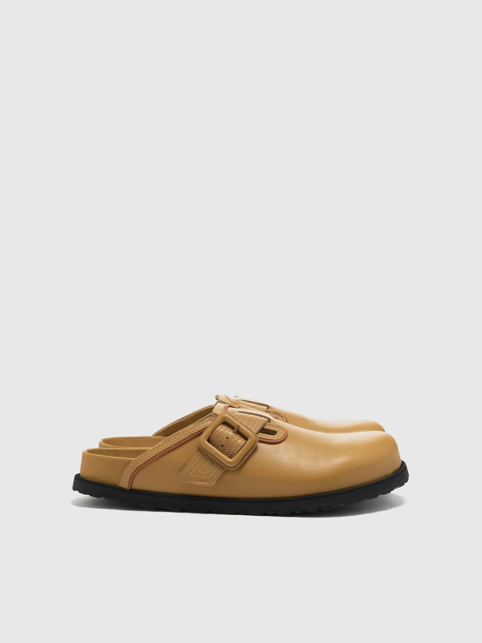 Image of Boston Leather Buckle Mustard Brown