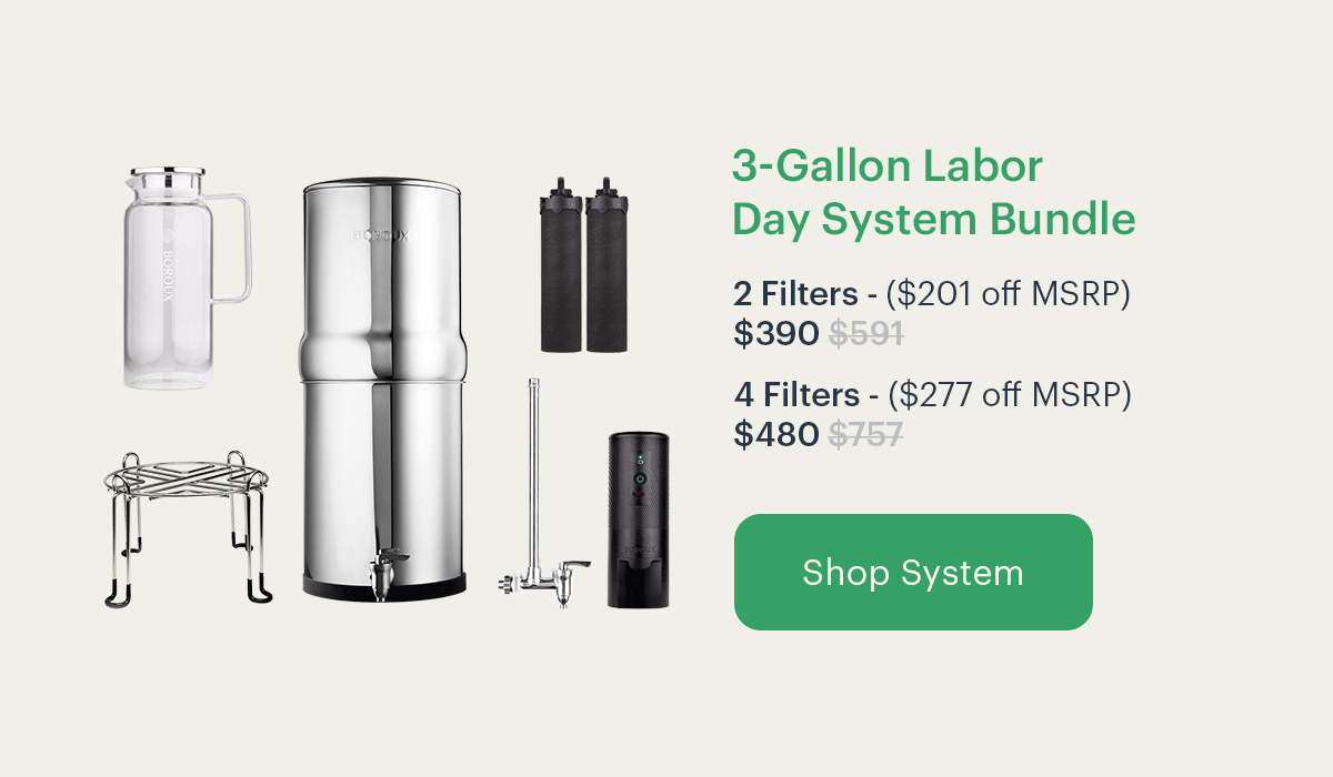 3-Gallon Filter Labor Day System Bundle