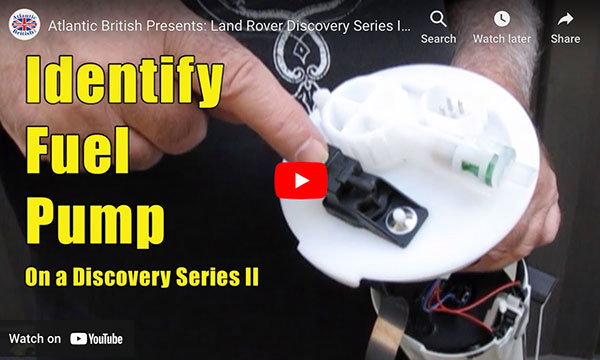 Identify Fuel Pump On Land Rover Discovery 2