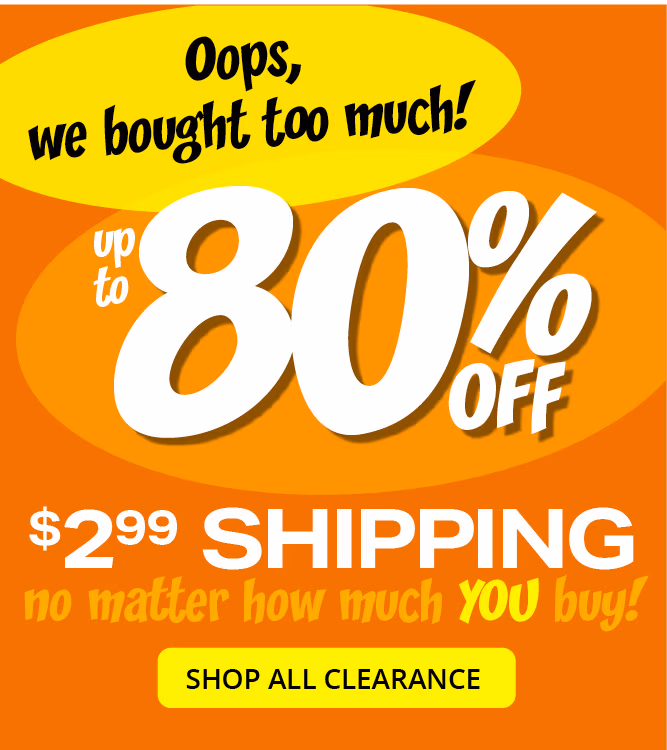 $2.99 Shipping no matter how much you buy