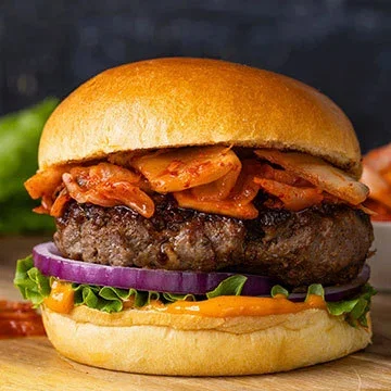 Kalbi Burgers with Ssamjang Mayonnaise