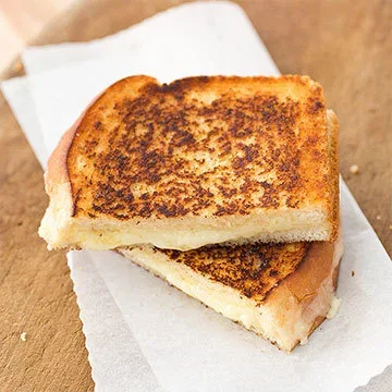 Grown-Up Grilled Cheese Sandwiches with Cheddar and Shallot