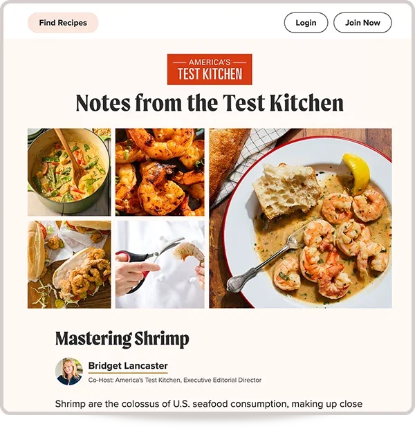 Notes from the Test Kitchen