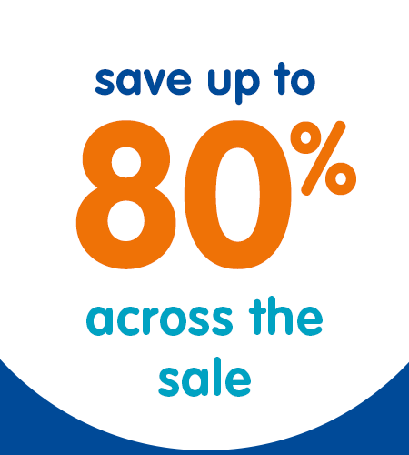 save up to 80% across the sale