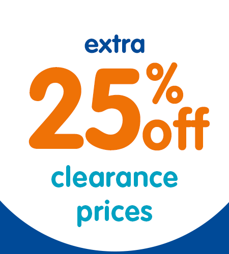 extra 25% off clearance prices