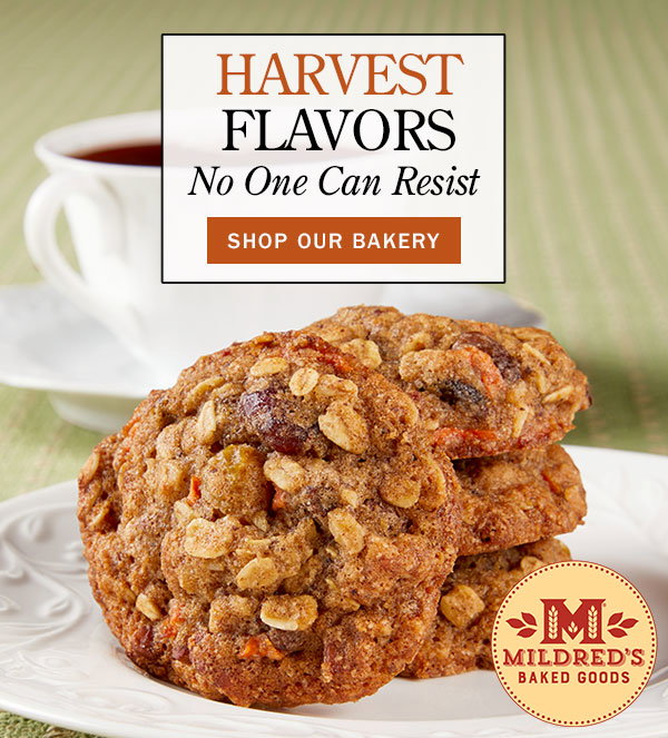Harvest Flavors No One Can Resist. Shop Our Bakery. Harvest Fruit, Nut, and Grand Marnier Cookies by Mildred's® Baked Goods
