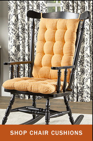 Shop Chair Cushions. Never-Flatten Original Mountain Weave Rocking Chair Cushion Set, In 2 Sizes